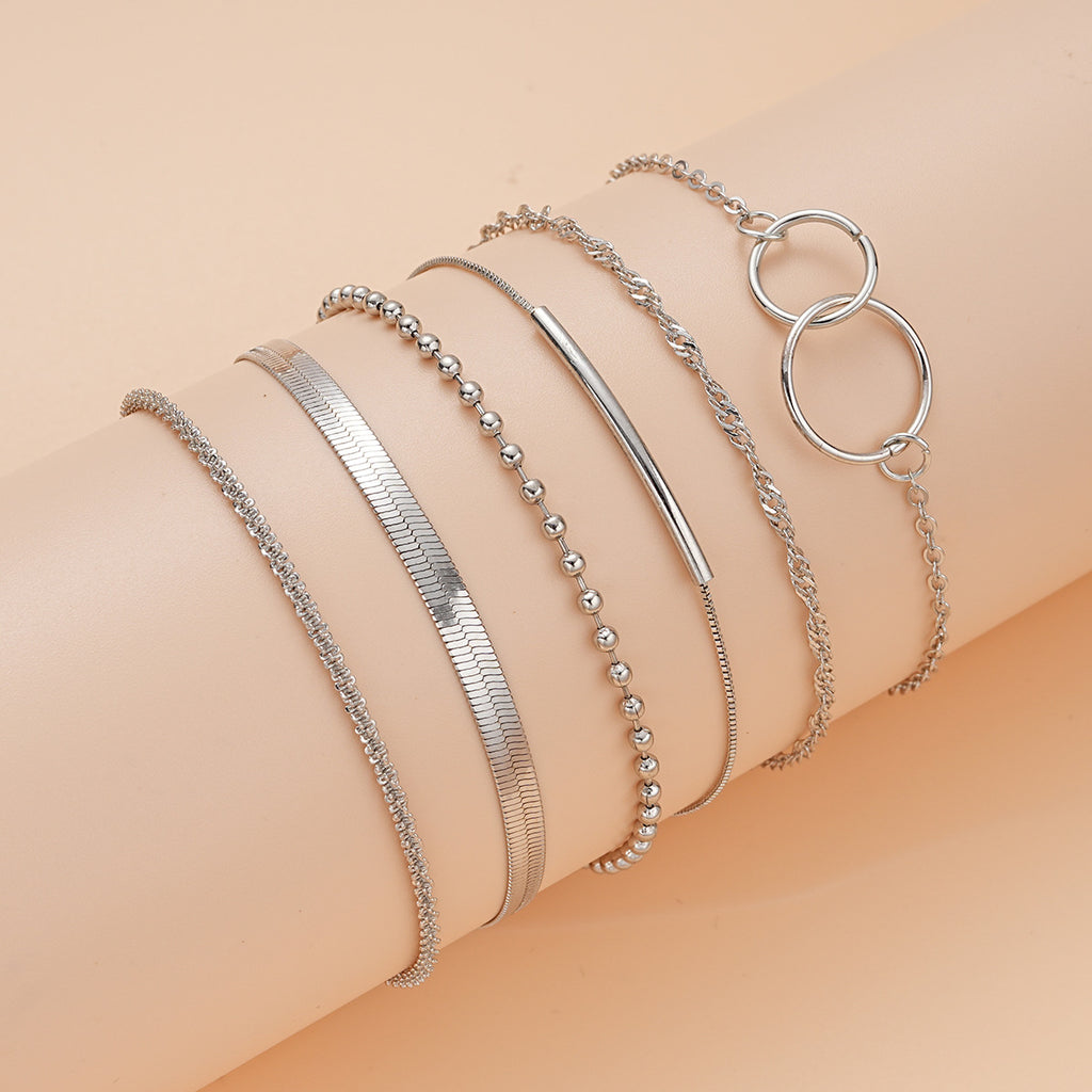 Damen Fußkettchen-Set mit eleganten, filigranen und abwechslungsreichen Designs Shop Nory