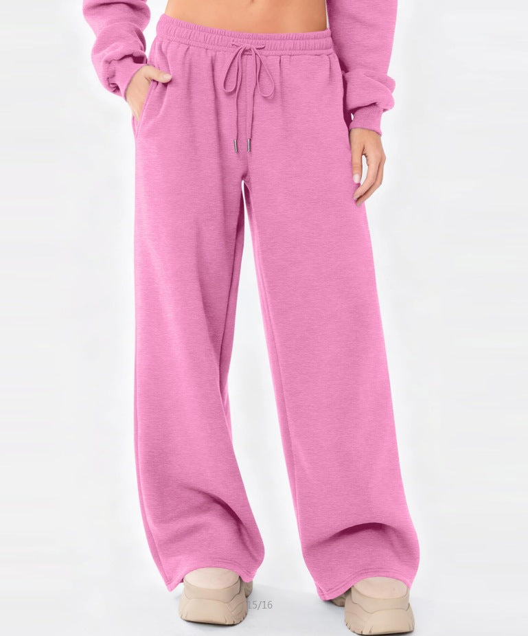 Damen nan weite Loungehose mit hohem Komfortbund, elastischem Tunnelzug und seitlichen Eingrifftaschen Shop Nory