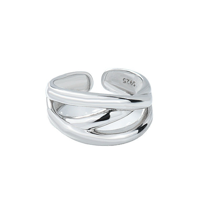 Damen Offener Ring mit eleganter, geschwungener Form Shop Nory