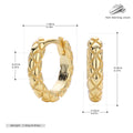 Damen Creolen mit elegantem geflochtenem Design aus hochwertigem 925er Sterlingsilber Shop Nory