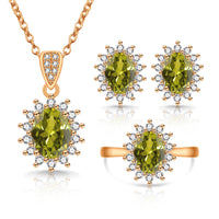 Gold-plated [Olive Green Diamond]