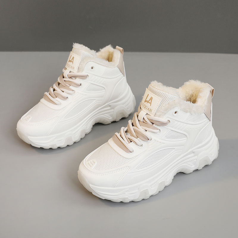 Damen High-Top Sneaker mit isolierendem Innenfutter und rutschfester Sohle Shopnory