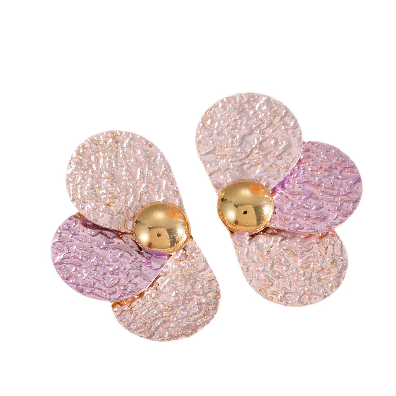 Damen Ohrclips im kunstvollen Blumenmuster Shop Nory