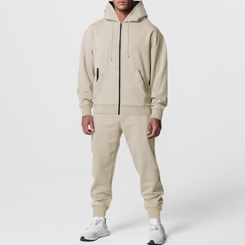 Herren nan zweiteiliges Trainingsset mit Reißverschluss-Kapuzenjacke und tapered Jogginghose Shop Nory