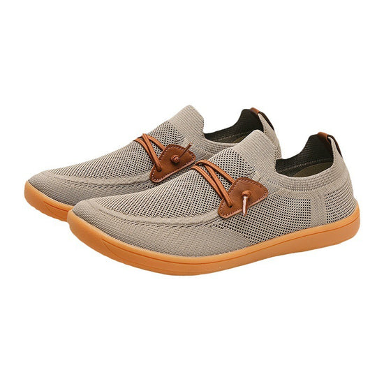 Herren gestrickter Mokassin-Slipper mit elastischem Schaft, Zierösen und stoßdämpfender Flexsohle Shop Nory
