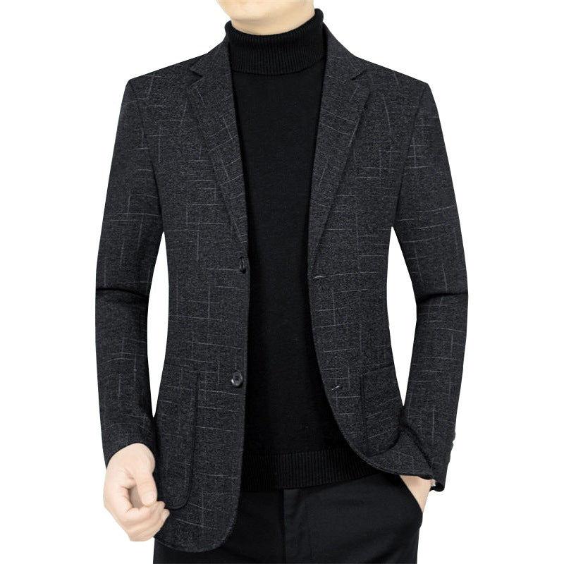 Herren Slim-Fit Sakko aus Wollmischung mit dezentem Karomuster Shop Nory