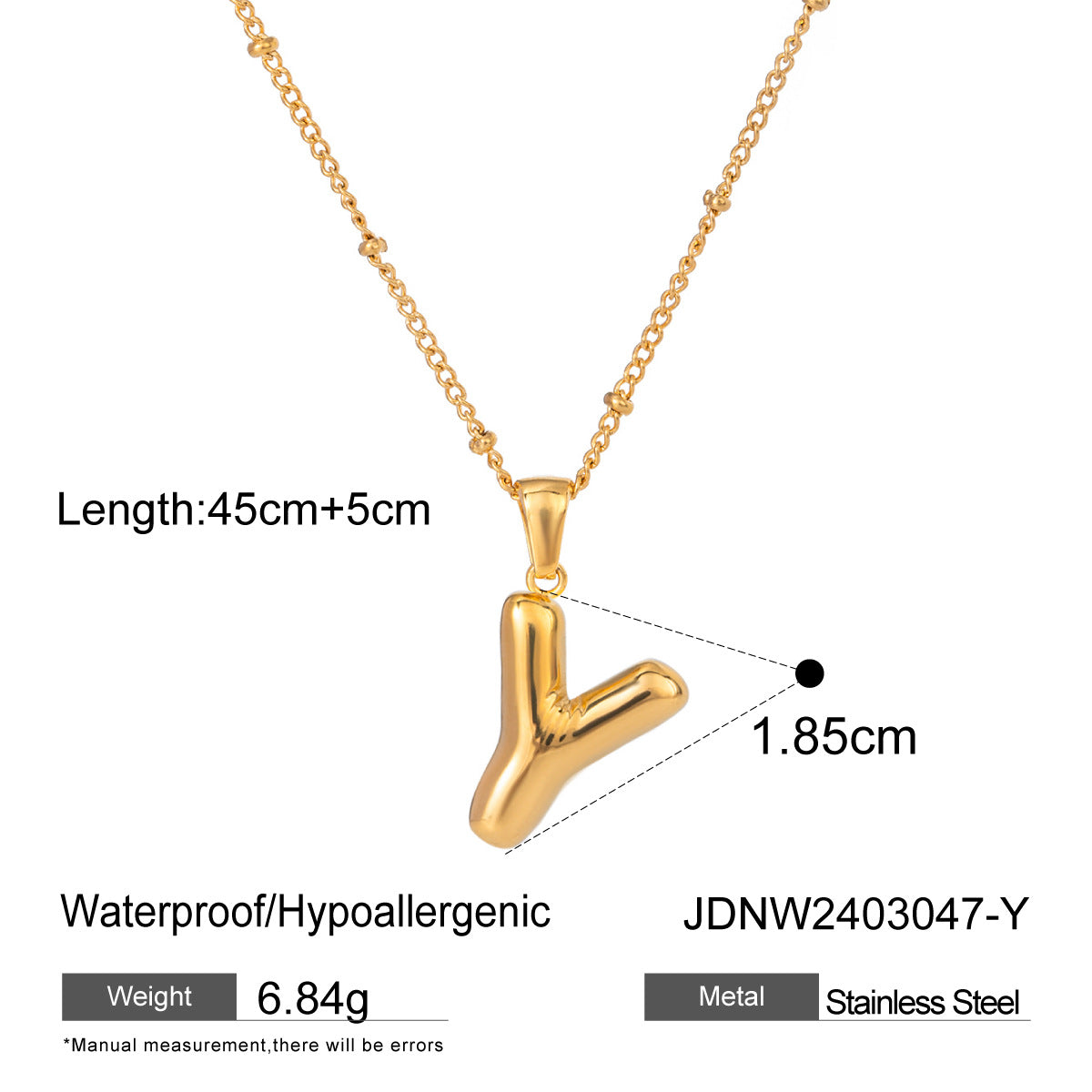 Damen Halskette mit persönlichem Z-Anhänger aus hochwertigem Edelstahl Shop Nory