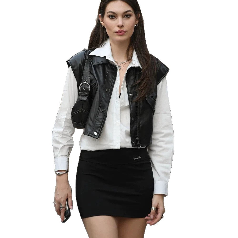 Damen Figurbetonter Stretch-Minirock mit hoher Taille und schlankem Schnitt Shop Nory