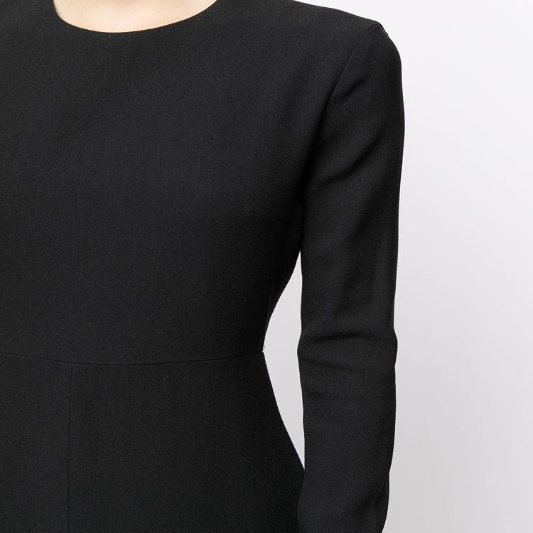 Damen Tailliertes Midikleid mit langem Arm, vorderlichem Schlitz und cleanem Tailoring Shop Nory