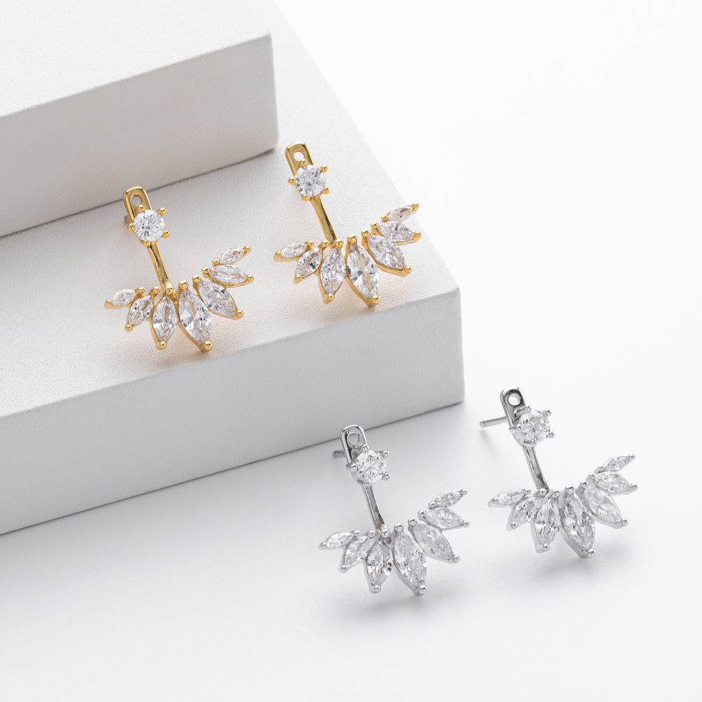 Damen Ohrhänger mit funkelndem Zirkon-Motiv und hochwertigem 925 Sterlingsilber Shop Nory