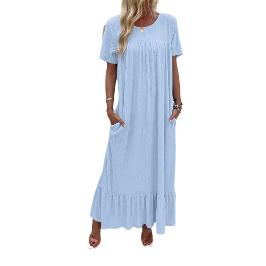 Damen Maxi-Kleid mit praktischem Taschen-Design