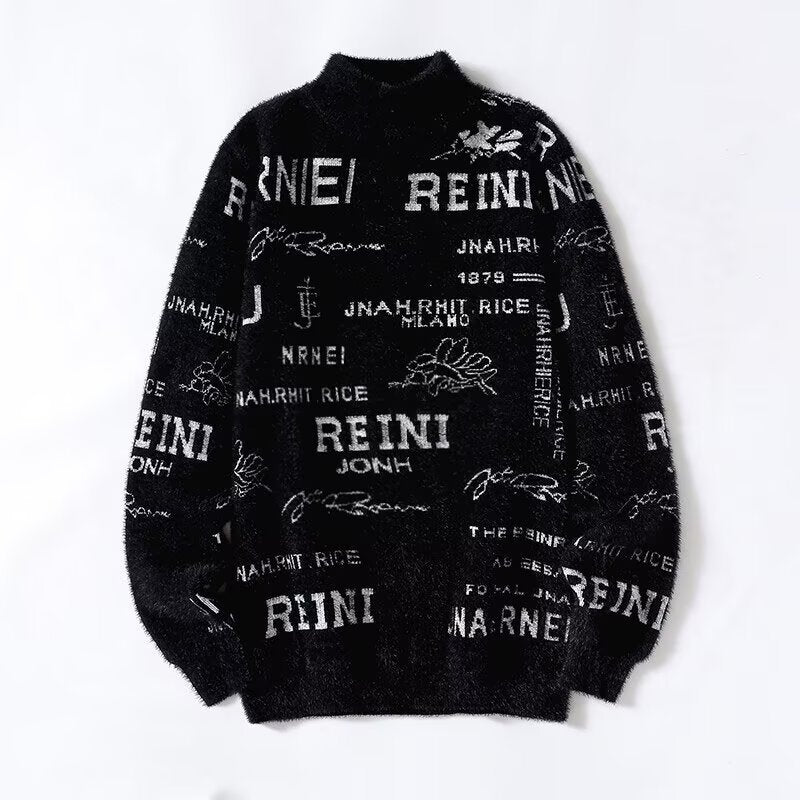 Damen Kuscheliger Oversized Pullover mit hohem Kragen Shop Nory