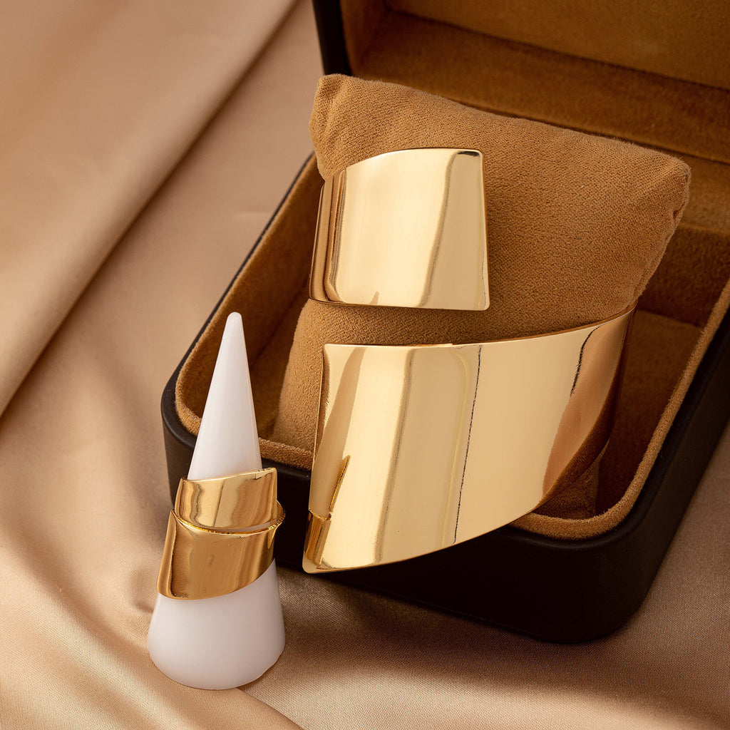 Damen Armspange im modernen, geometrischen Design Shop Nory