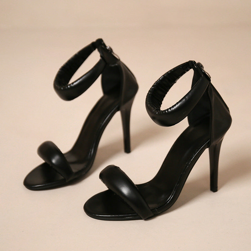 Damen Elegante High Heel Sandalen mit geschmeidigem Riemen und modernem Design
