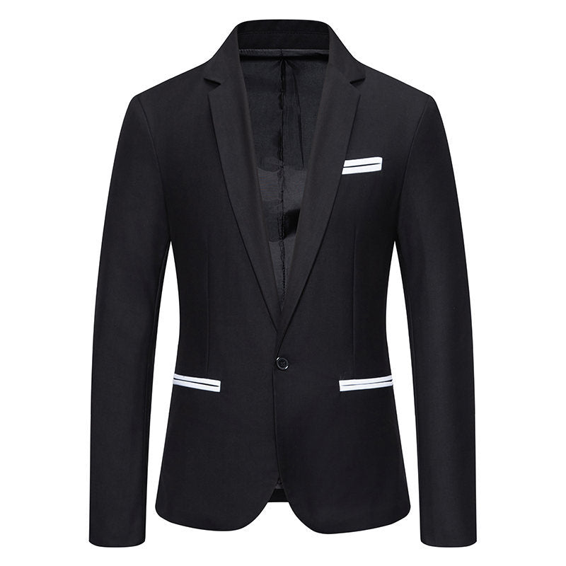 Herren Eleganter Blazer mit kontrastierenden Details