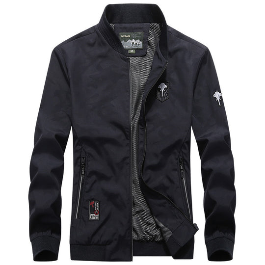 Herren Leichter Bomberblouson mit Mesh‑Futter, Reißverschlusstaschen und Stehkragen Shop Nory