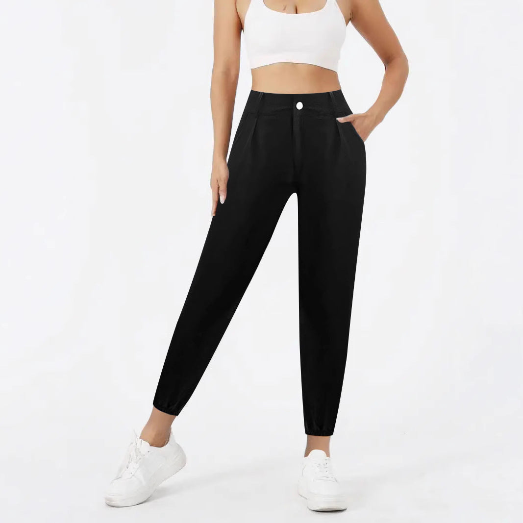 Damen Hochtaillierte Chino-Hose mit schmalem Knöchel-Bündchen Shop Nory