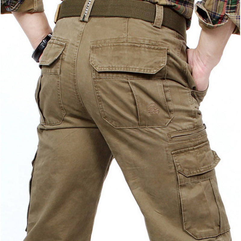 Herren Robust-elastische Canvas-Cargohose mit verstärkten Kniepartien und Multifach-Taschen Shop Nory