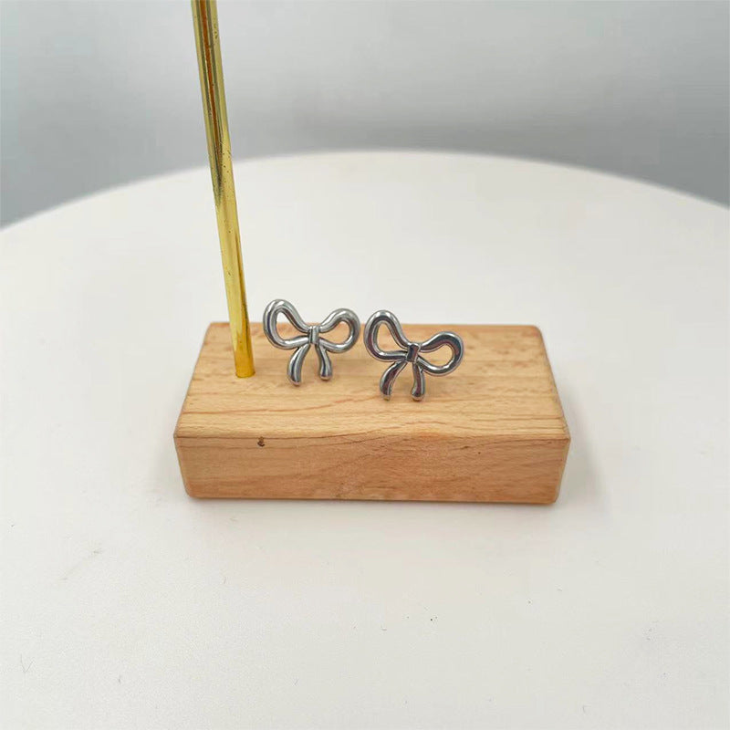 Damen Ohrstecker mit elegantem Schleifen-Design Shop Nory