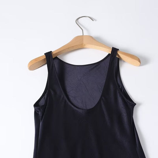 Damen Langes Seidenkleid mit elegantem Rückenausschnitt