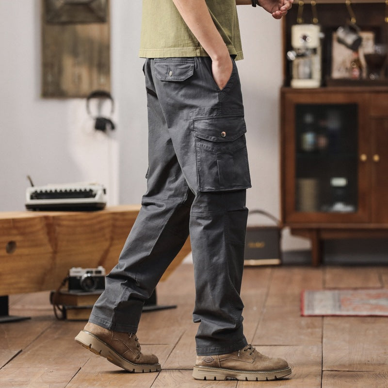 Herren Robuste Relaxed-Fit Cargohose mit verstärkten Knien und Mehrfach-Taschen Shop Nory