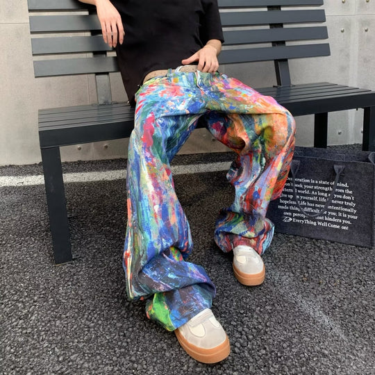 Damen Artistic Baggy-Jeans Shop Nory