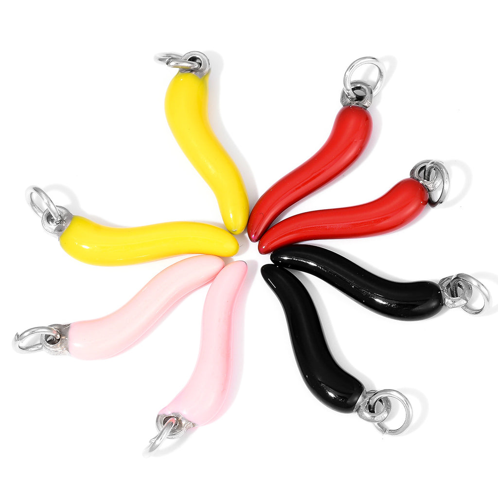 Damen charmantes Bananen-Anhänger aus hochwertigem Metall Shop Nory