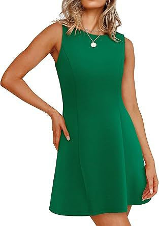 Damen ärmelloses A-Linien Kleid mit zeitlosem Schnitt