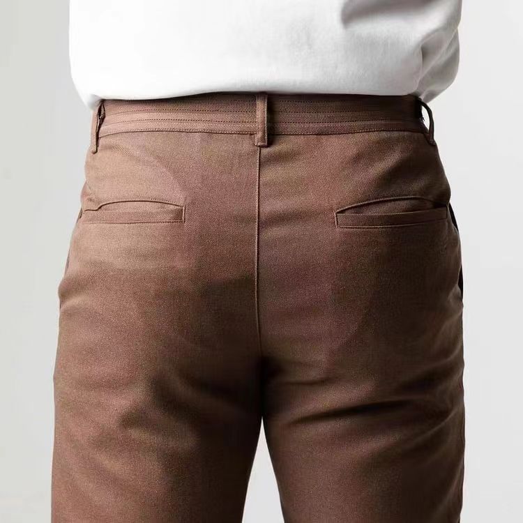 Herren Chinohose Slim Fit mit elastischem Bund