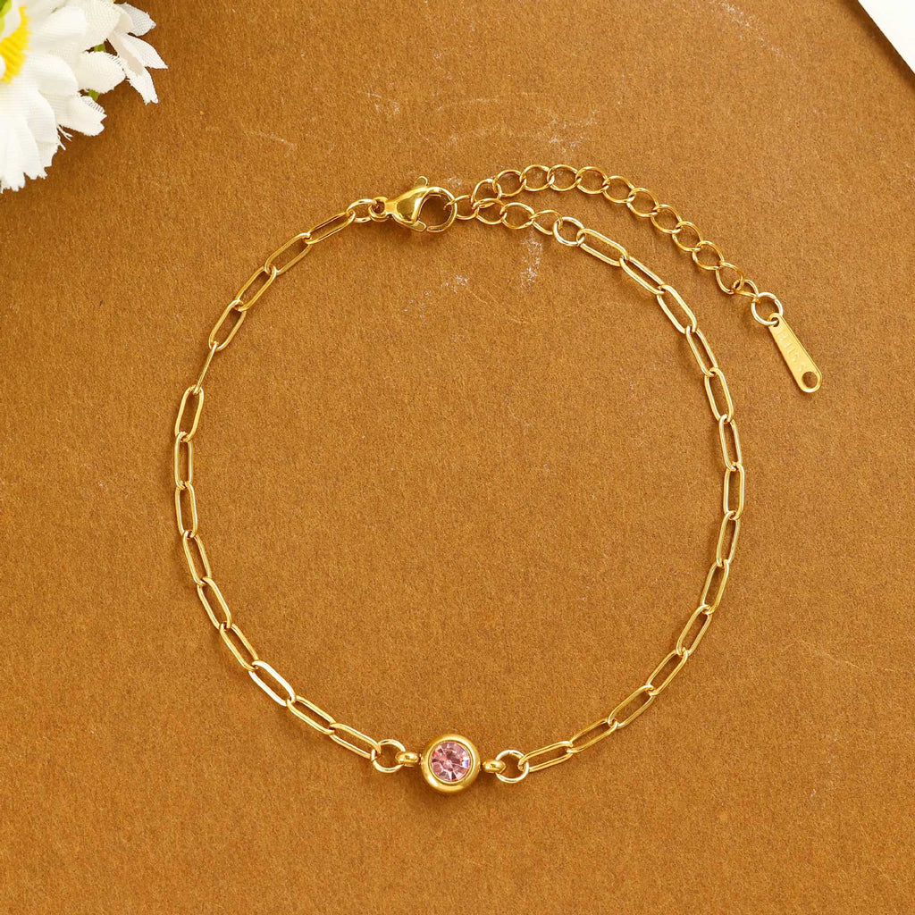 Damen zartes Armband mit funkelndem Kristall Shop Nory