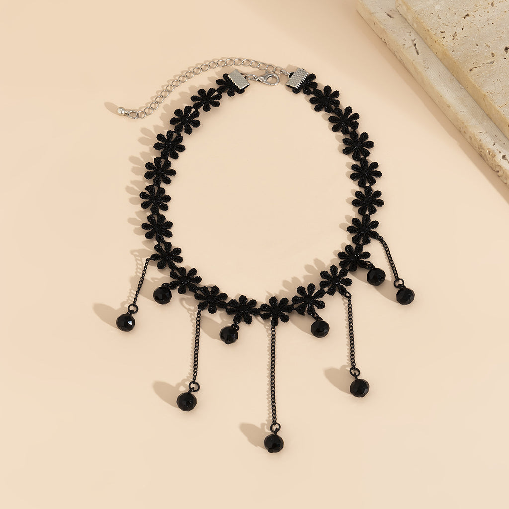 Damen Spitzen Choker Halskette mit Anhängern Shop Nory