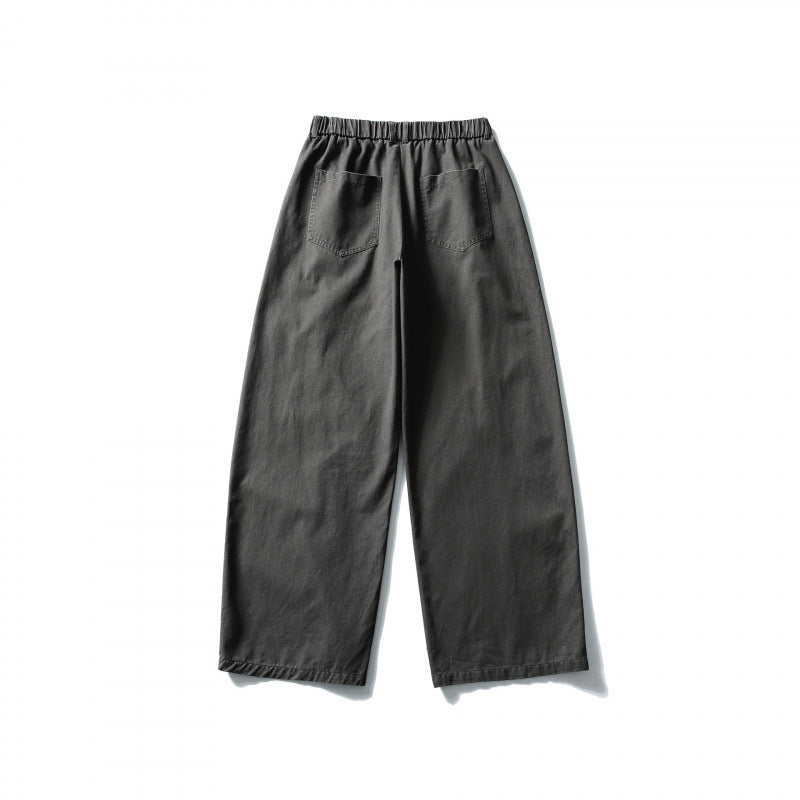 Damen Weite High-Waist Culotte-Hose mit elastischem Bund und Eingrifftaschen Shop Nory