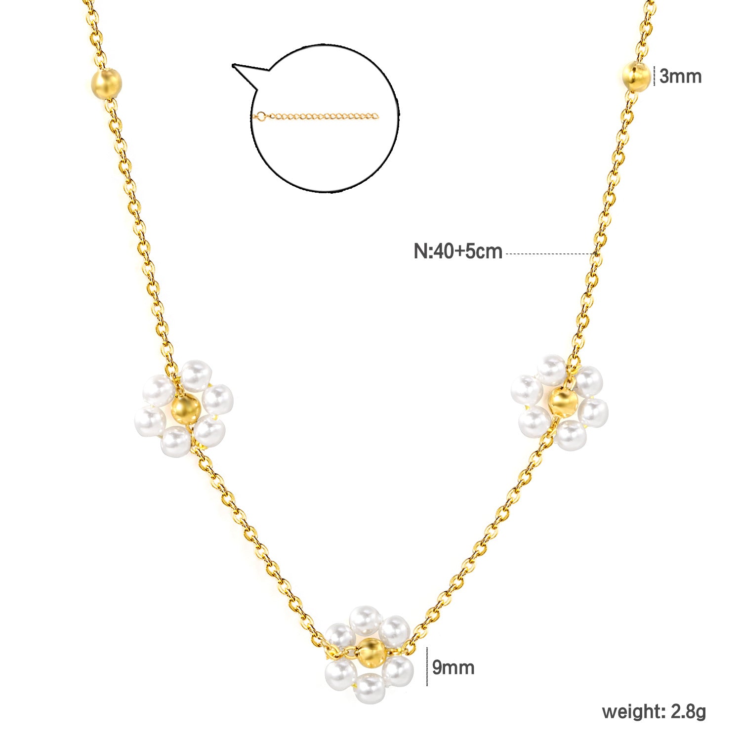 Damen Halskette mit floralem Design und hochwertigen Kristallakzenten Shop Nory