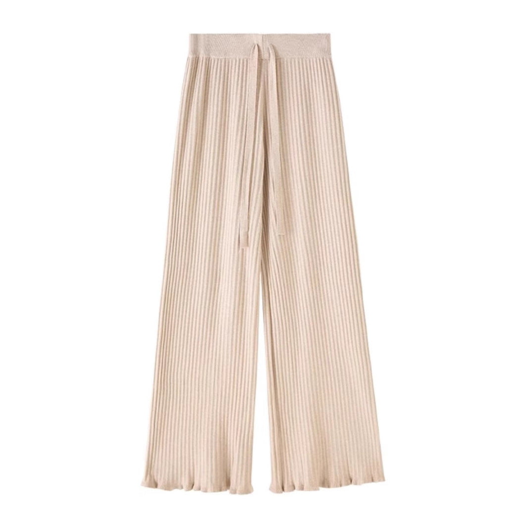 Damen Weit geschnittene Rippstrick-Hose Shop Nory