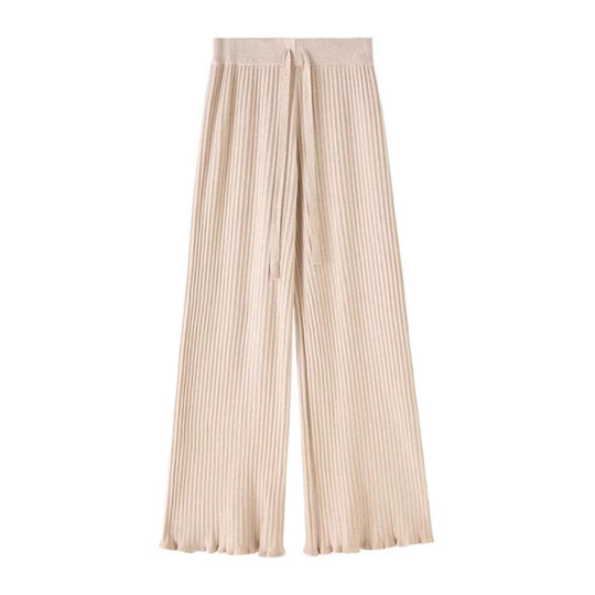 Damen Weit geschnittene Rippstrick-Hose Shop Nory
