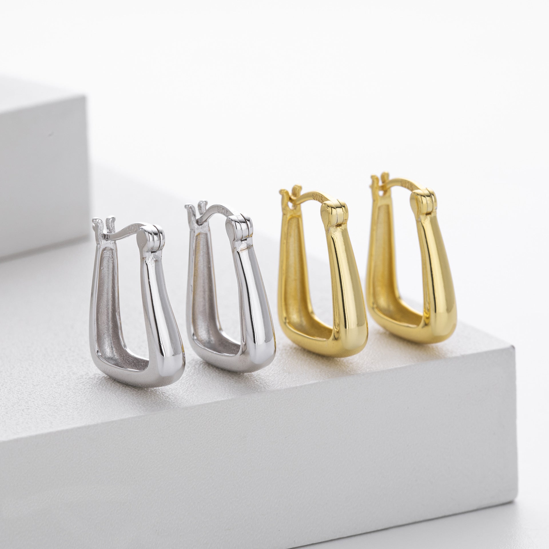 Damen Ohrhänger im modernen, minimalistischen Design aus 925 Sterling Silber Shop Nory