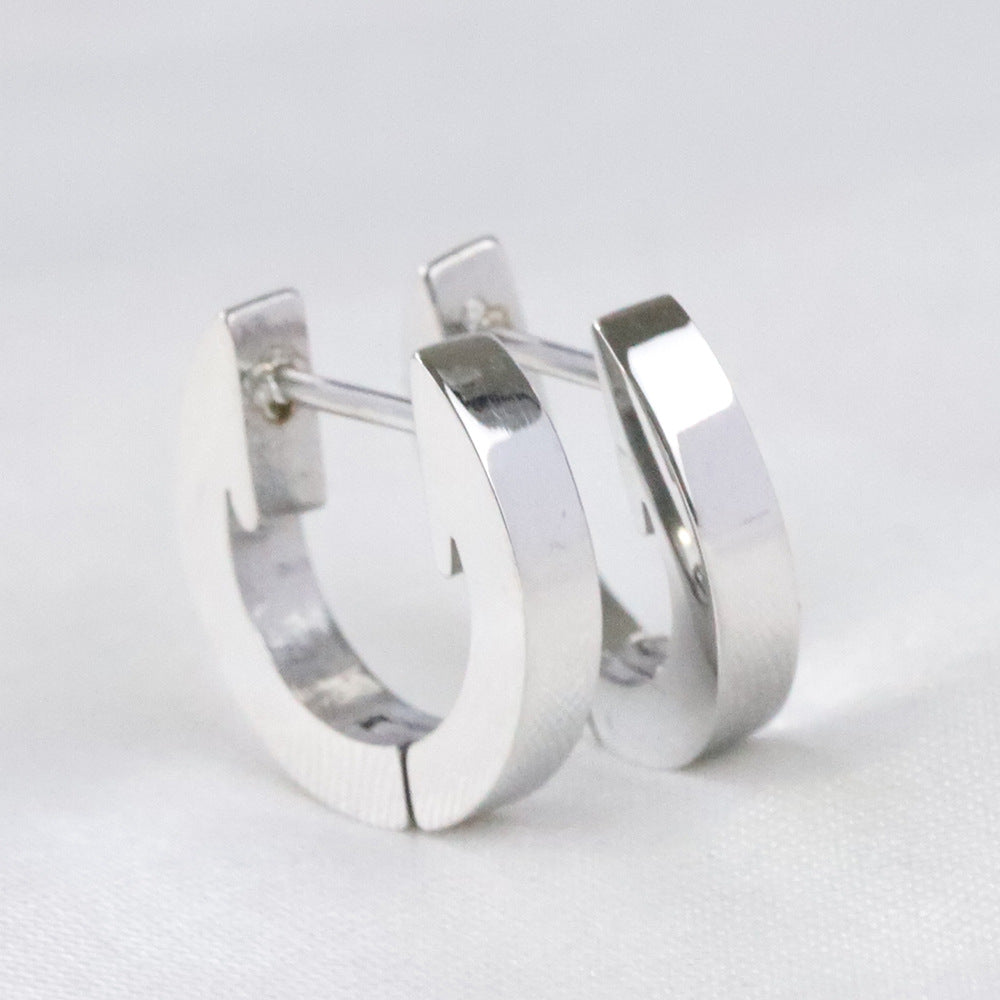 Damen Creolen aus hochwertigem Edelstahl mit geschwungenem Design Shop Nory