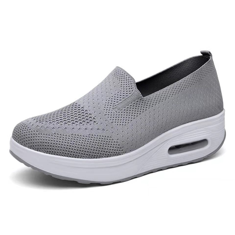 Damen Slip-On Sneakers mit atmungsaktivem Obermaterial und stoßdämpfender Sohle