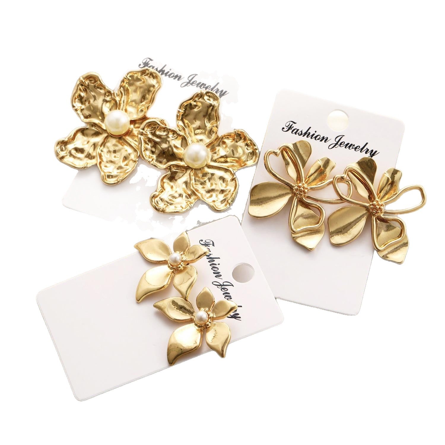 Damen Haarklammern Set mit floralem Design und eleganten Perlenakzenten Shop Nory