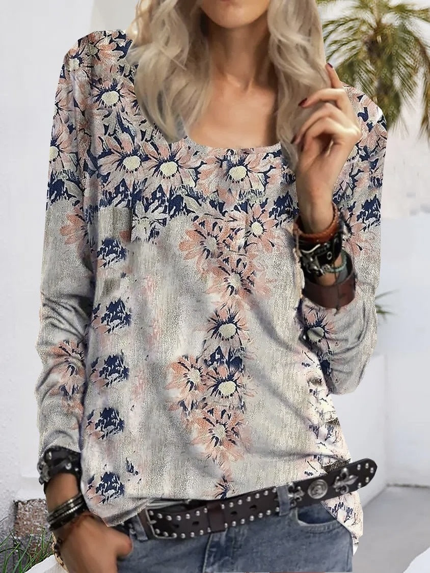 Damen Asymmetrische Tunika mit Karopatch und Zierknöpfen Shop Nory