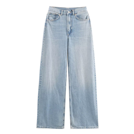 Damen Jeans mit hohem Bund und weitem Bein Shop Nory