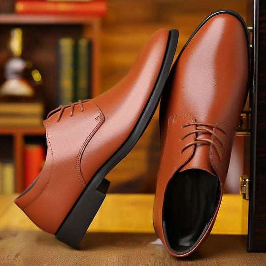 Herren Elegante Derby-Business-Schnürschuhe aus Glattleder mit schmaler Leiste Shop Nory