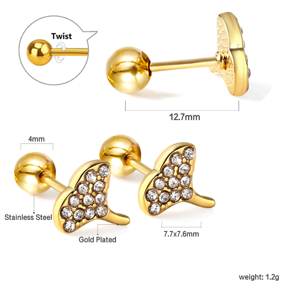 Damen Ohrstecker im schmetterlingsförmigen Design Shop Nory