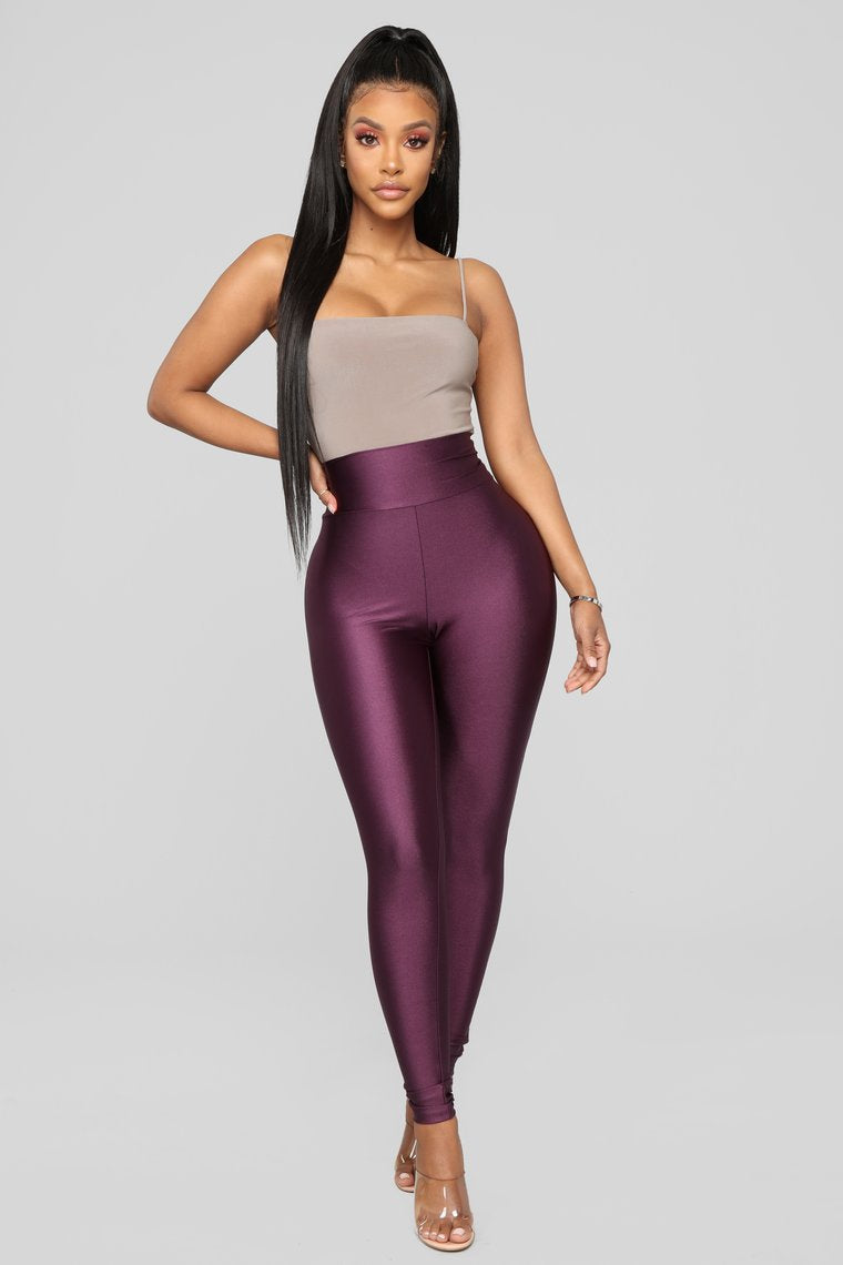 Damen Hochgeschnittene Leggings mit Raffung Shopnory