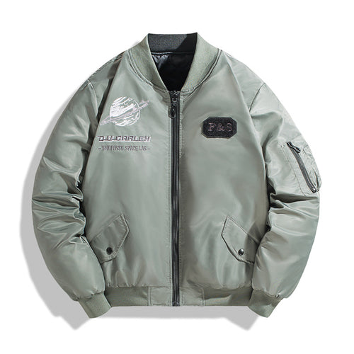 Herren Modische Bomberjacke mit hochschließendem Kragen Shop Nory