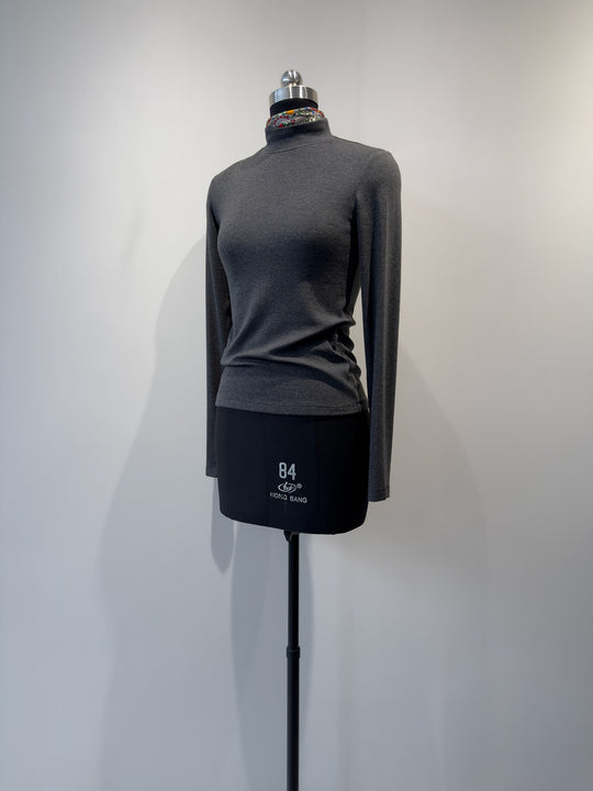 Damen Mock Neck Langarmshirt Shop Nory