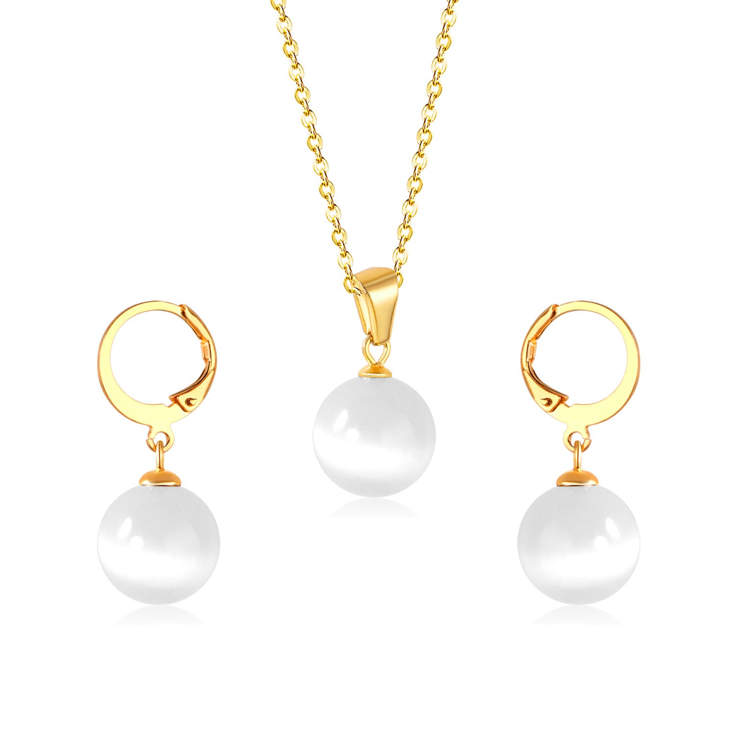 Damen Schmuckset mit eleganten Perlenanhängern Shop Nory