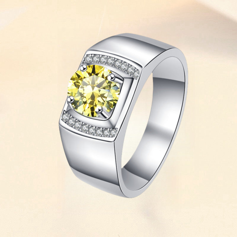 Damenring mit zartem, runden Pink-Zirkonia und funkelndem Design Shop Nory