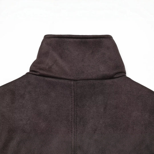 Damen Kurzblouson aus Velours‑Optik mit hohem Funnelkragen und elastischem Saum Shop Nory