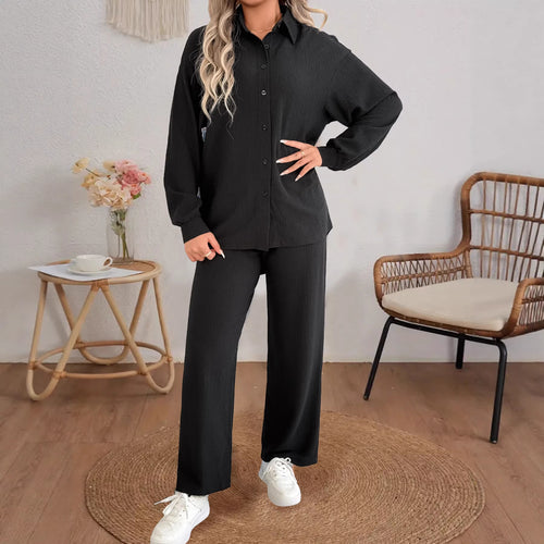 Damen Geripptes Oversize-Hemd mit Hemdkragen und Ballonärmeln Shop Nory